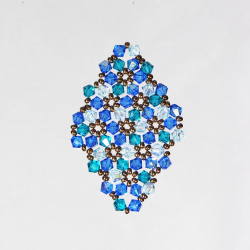- Brooch Rhombus M Marissa - - Laiton bronze